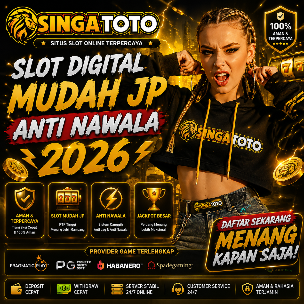 SINGATOTO Front Black 
